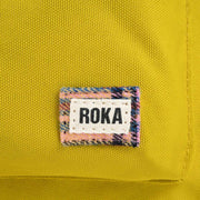 Roka Green Canfield B Medium Sustainable Canvas Flannel Backpack