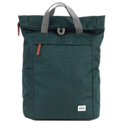 Roka Green Finchley A Small Sustainable Canvas Backpack