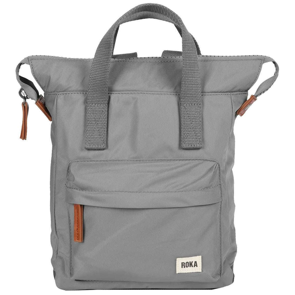 Roka Grey Bantry B Small Sustainable Nylon Backpack | Grahams of Bath