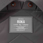 Roka Grey Camden A Small Sustainable Nylon Backpack