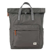 Roka Grey Canfield B Large Sustainable Nylon Backpack