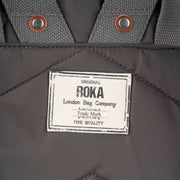 Roka Grey Canfield B Large Sustainable Nylon Backpack