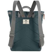Roka Grey Canfield B Medium Sustainable Canvas Flannel Backpack