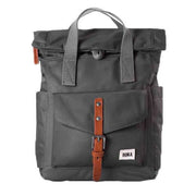 Roka Grey Canfield C Small Sustainable Nylon Backpack