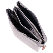 Roka Grey Carnaby Medium Sustainable Canvas Wallet