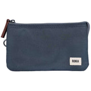 Roka Grey Carnaby Medium Sustainable Canvas Wallet