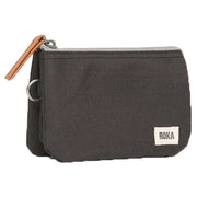 Roka Grey Carnaby Medium Sustainable Canvas Wallet