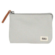 Roka Grey Carnaby Small Sustainable Canvas Wallet