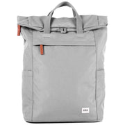 Roka Grey Finchley A Large Sustainable Canvas Backpack