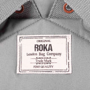 Roka Grey Finchley A Large Sustainable Canvas Backpack