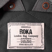 Roka Grey Finchley A Large Sustainable Canvas Backpack