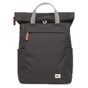 Roka Grey Finchley A Medium Sustainable Canvas Backpack