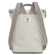 Roka Grey Finchley A Small Sustainable Canvas Backpack