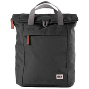 Roka Grey Finchley A Small Sustainable Canvas Backpack