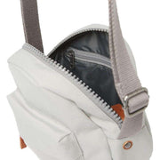 Roka Grey Paddington B Small Sustainable Canvas Cross Body Bag