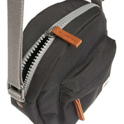 Roka Grey Paddington B Small Sustainable Canvas Crossbody Bag
