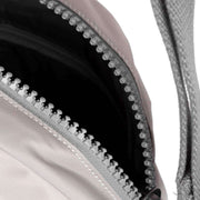 Roka Grey Paddington B Small Sustainable Nylon Crossbody Bag