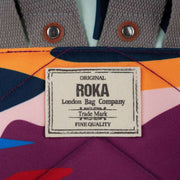 Roka Multi-colour Bantry B Small Sustainable Canvas Camo Backpack