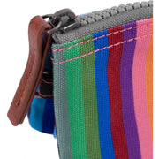 Roka Multi-colour Carnaby Small Sustainable Canvas Striped Wallet