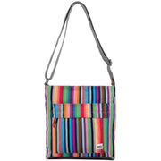 Roka Multi-colour Kennington B Medium Sustainable Canvas Striped Cross Body Bag