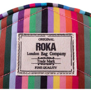 Roka Multi-colour Paddington B Small Sustainable Canvas Striped Crossbody Bag