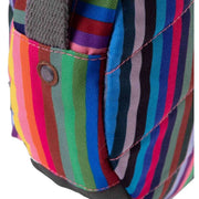 Roka Multi-colour Paddington B Small Sustainable Canvas Striped Crossbody Bag