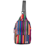 Roka Multi-colour Willesden B Sustainable Canvas Striped Scooter Bag