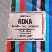 Roka Multi-colour Willesden B Sustainable Canvas Striped Scooter Bag