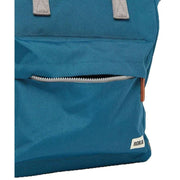 Roka Navy Bantry B Medium Sustainable Canvas Backpack