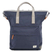 Roka Navy Bantry B Medium Sustainable Nylon Backpack