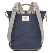 Roka Navy Bantry B Medium Sustainable Nylon Backpack