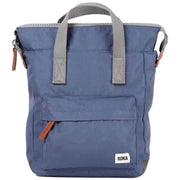 Roka Navy Bantry B Small Sustainable Canvas Backpack