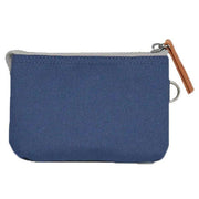 Roka Navy Carnaby Medium Sustainable Canvas Wallet