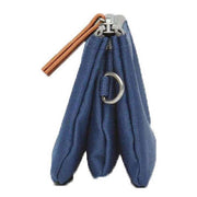 Roka Navy Carnaby Medium Sustainable Canvas Wallet