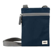 Roka Navy Chelsea Sustainable Nylon Pocket Sling Bag