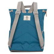 Roka Navy Finchley A Small Sustainable Canvas Backpack