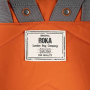 Roka Orange Bantry B Large Sustainable Nylon Backpack