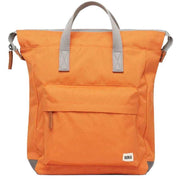 Roka Orange Bantry B Medium Sustainable Canvas Backpack