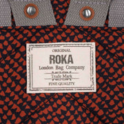 Roka Orange Bantry B Small Snake Print Sustainable Canvas Backpack