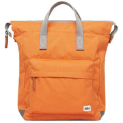 Roka Orange Bantry B Small Sustainable Canvas Backpack