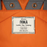 Roka Orange Canfield B Large Sustainable Nylon Backpack