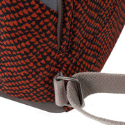 Roka Orange Canfield B Medium Snake Print Sustainable Canvas Backpack