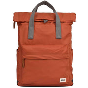 Roka Orange Canfield B Medium Sustainable Nylon Backpack