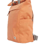 Roka Orange Finchley A Medium Sustainable Canvas Backpack