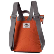 Roka Orange Finchley A Small Sustainable Canvas Backpack