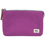 Roka Pink Carnaby Medium Sustainable Canvas Wallet