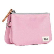 Roka Pink Carnaby Medium Sustainable Canvas Wallet