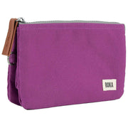 Roka Pink Carnaby Medium Sustainable Canvas Wallet