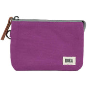 Roka Pink Carnaby Small Sustainable Canvas Wallet