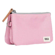 Roka Pink Carnaby Small Sustainable Canvas Wallet